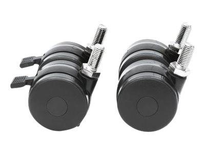 Intellinet Rollen für 19""-Schränke, 4er-Set, mit Feststellbremse, maximale Traglast 600 kg - Steckgehäuse-Rollensatz