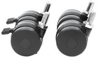 Intellinet Rollen für 19"-Schränke, 4er-Set, mit Feststellbremse, maximale Traglast 600 kg - Steckgehäuse-Rollensatz - S