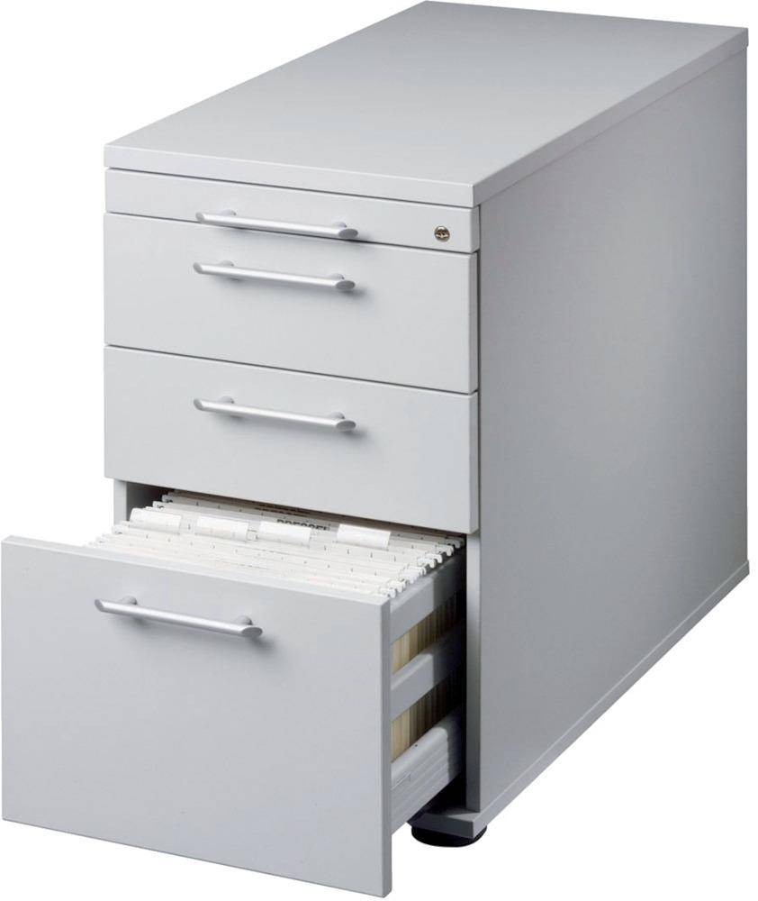 Standcontainer lichtgrau 2 Schübe, 1HR