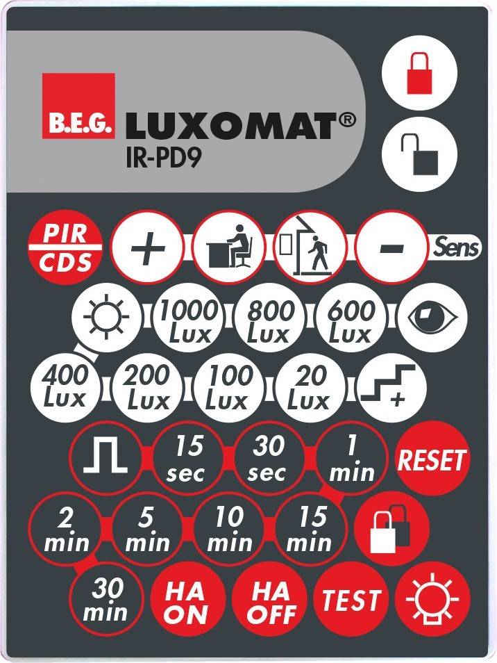 BEG Brück Electronic Fernbedienung IR-PD9