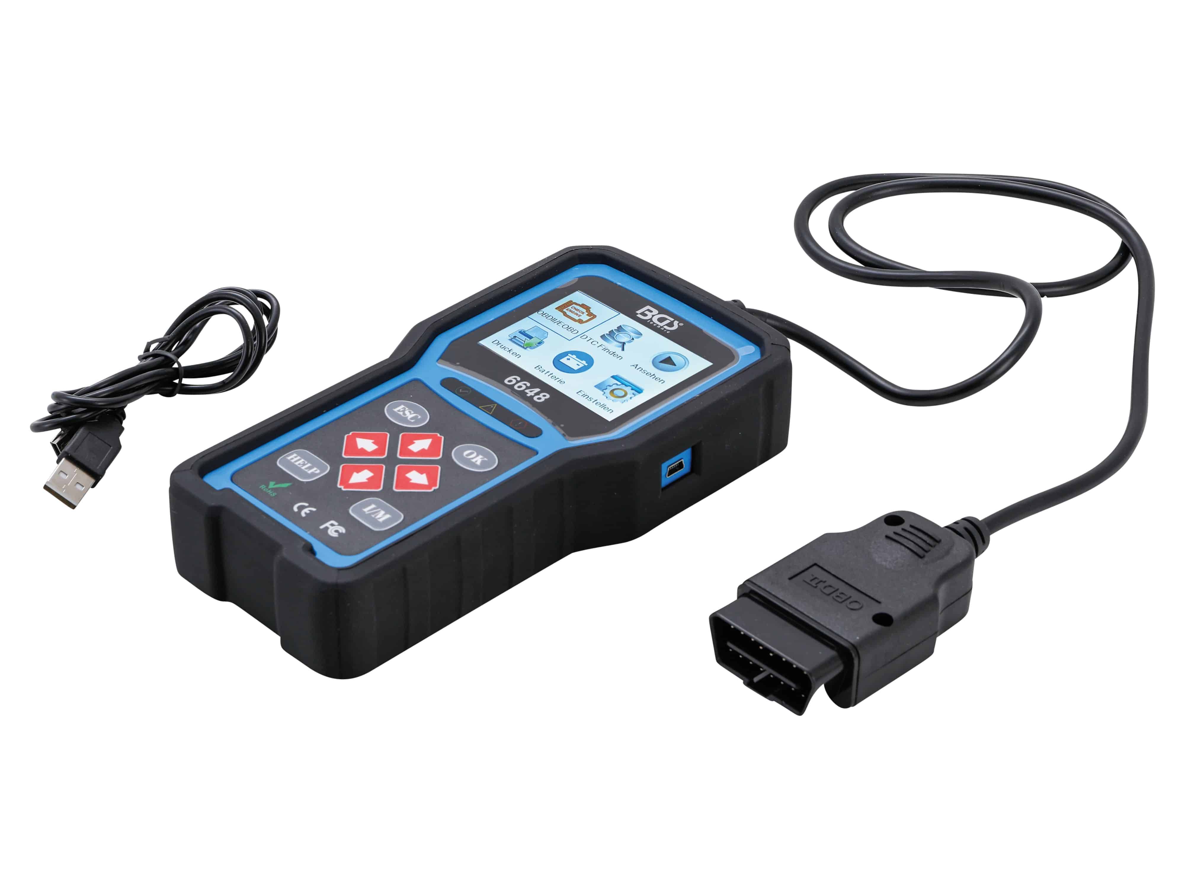 BGS TECHNIC OBD II Fehlerdiagnosegerät, 6648