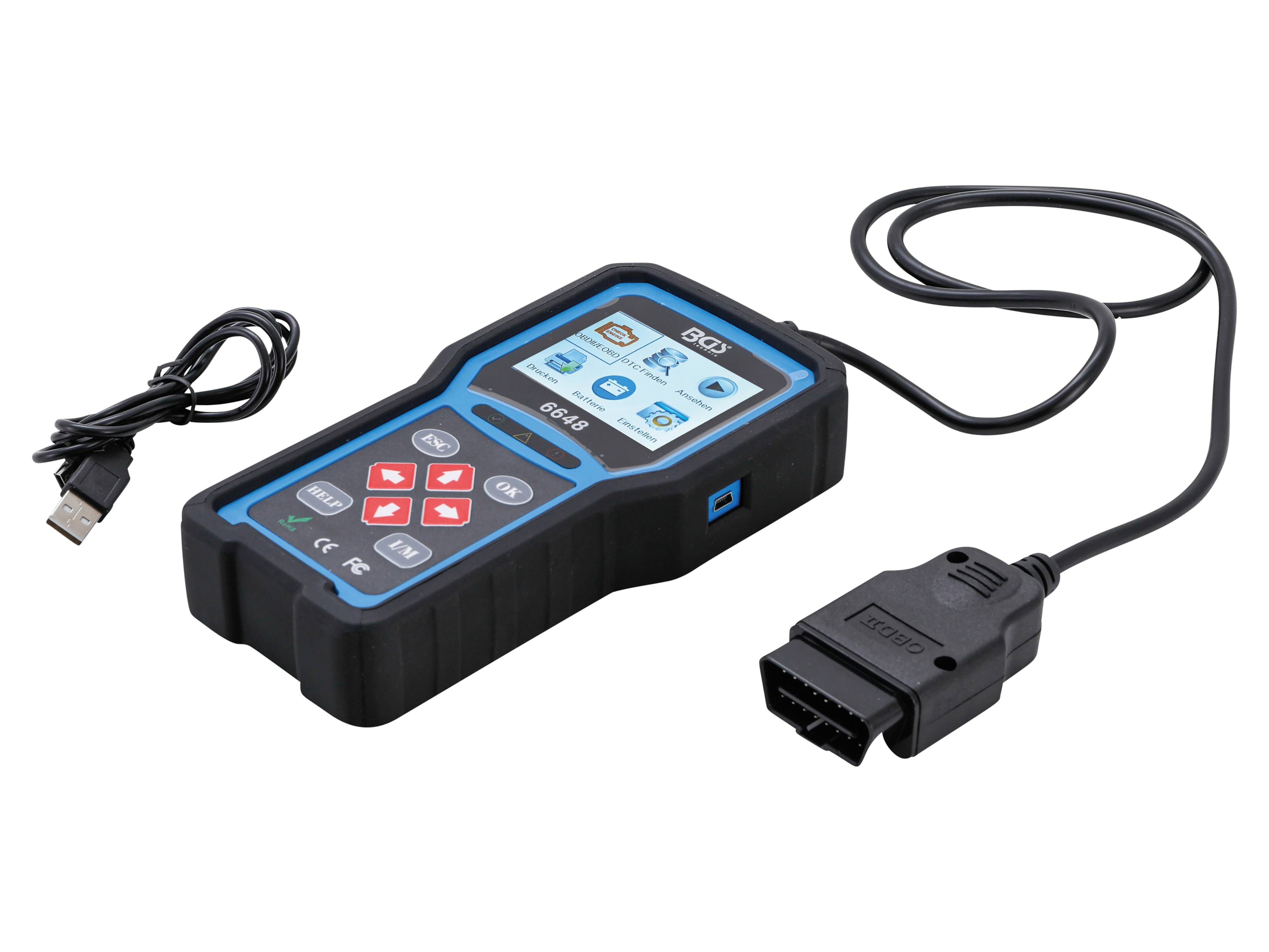 BGS TECHNIC OBD II Fehlerdiagnosegerät, 6648
