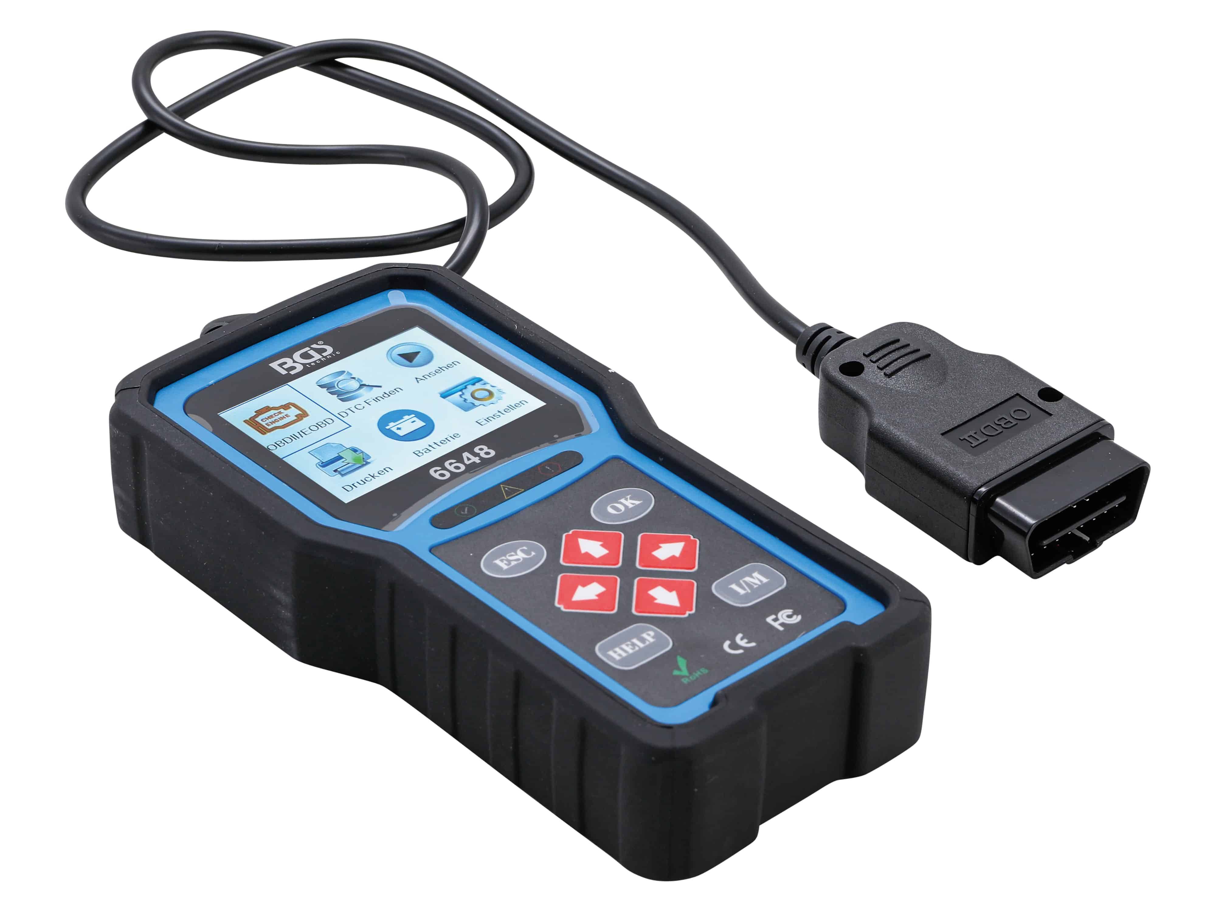 BGS TECHNIC OBD II Fehlerdiagnosegerät, 6648