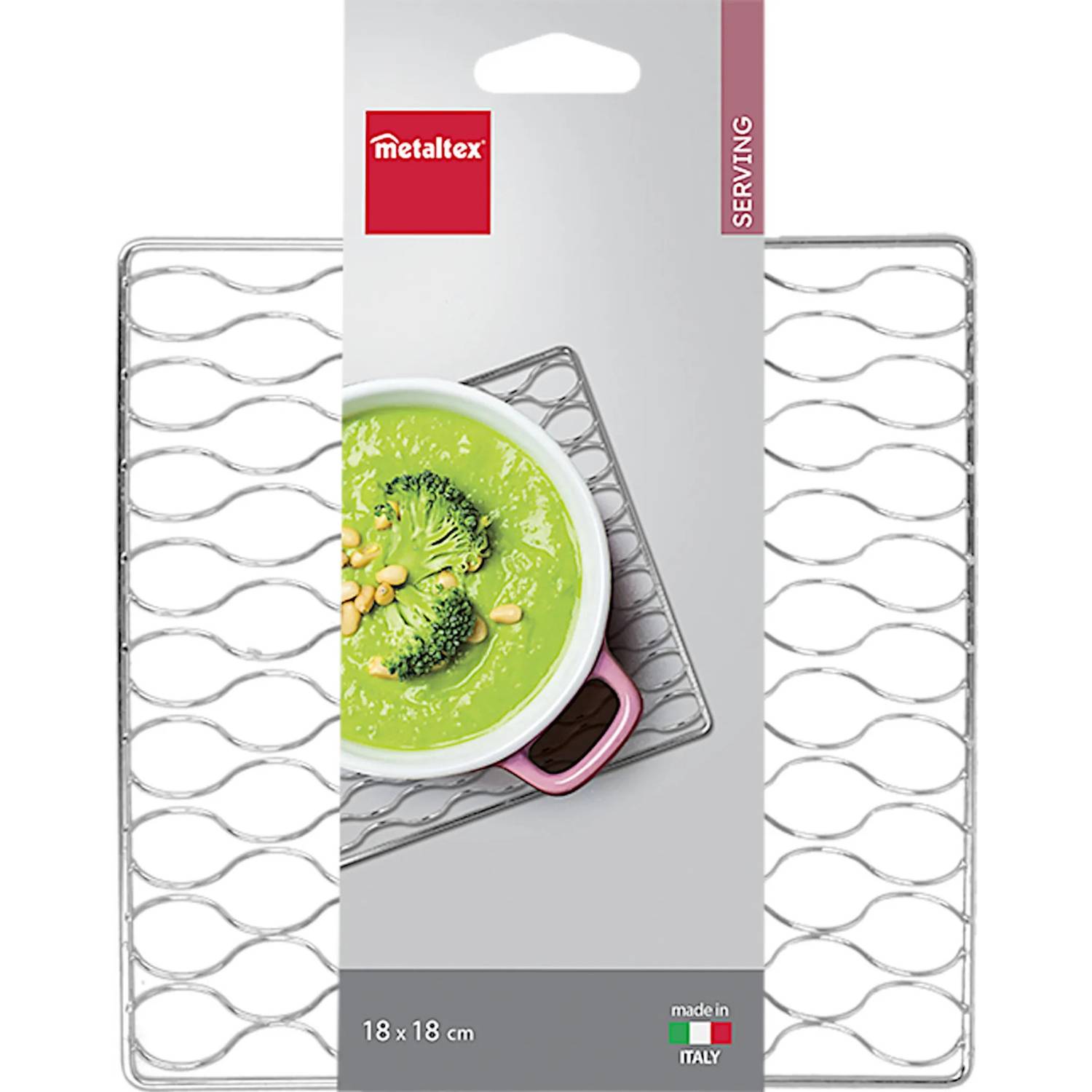 Metaltex 2.02900 Spiraltopfuntersatz 18 x 18 cm, verzinkt