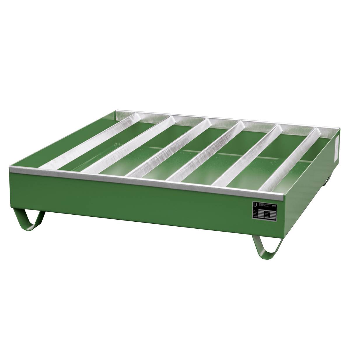 Profilwanne PW 200-4, lackiert, Resedagrün