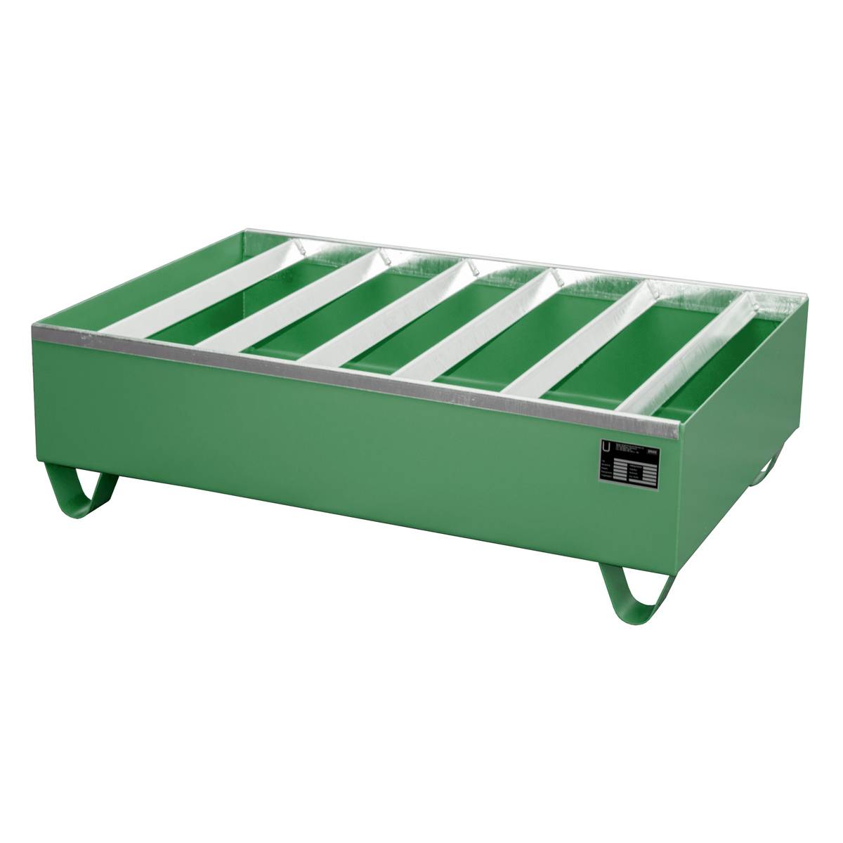 Profilwanne PW 200-2, lackiert, Resedagrün