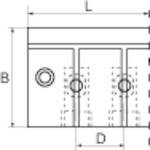 Riegler Verteilerleiste 10 integrierte Kugelhähne, Alu-Druckguss, PN max. 10 bar Grobvakuum, Temp. -10°C bis 100°C, Eingang/Ausgang G 3/8<br>Vertei