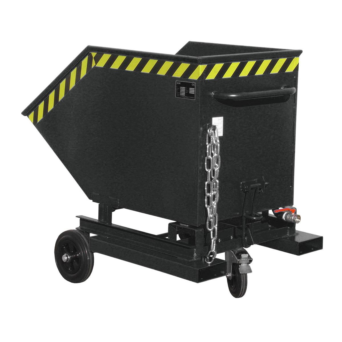 Späne-Kastenwagen SKW-ET 400, lackiert, Schwarzgrau