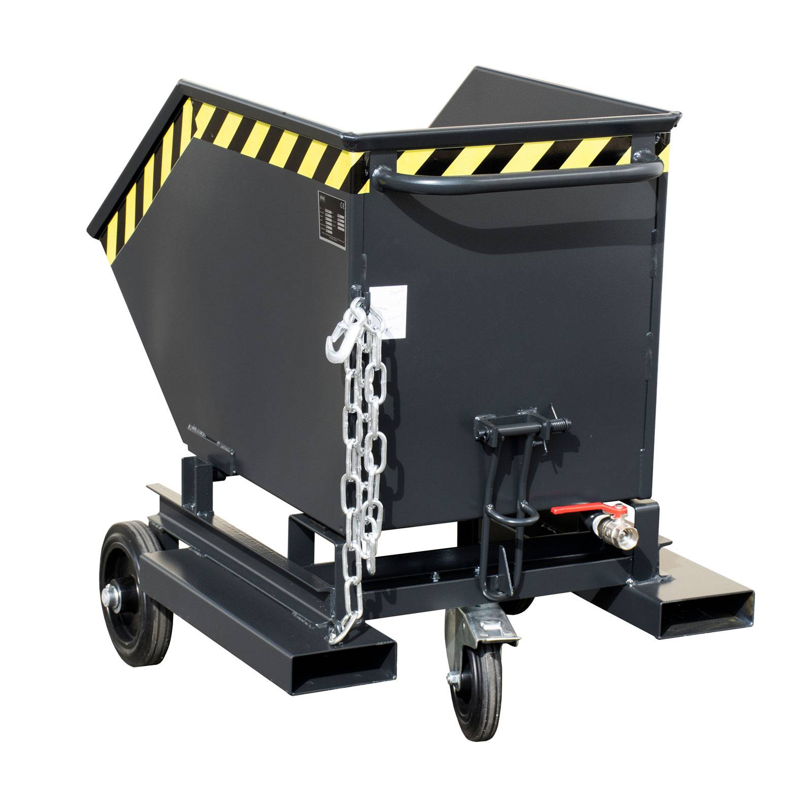 Späne-Kastenwagen SKW-ET 250, lackiert, Schwarzgrau