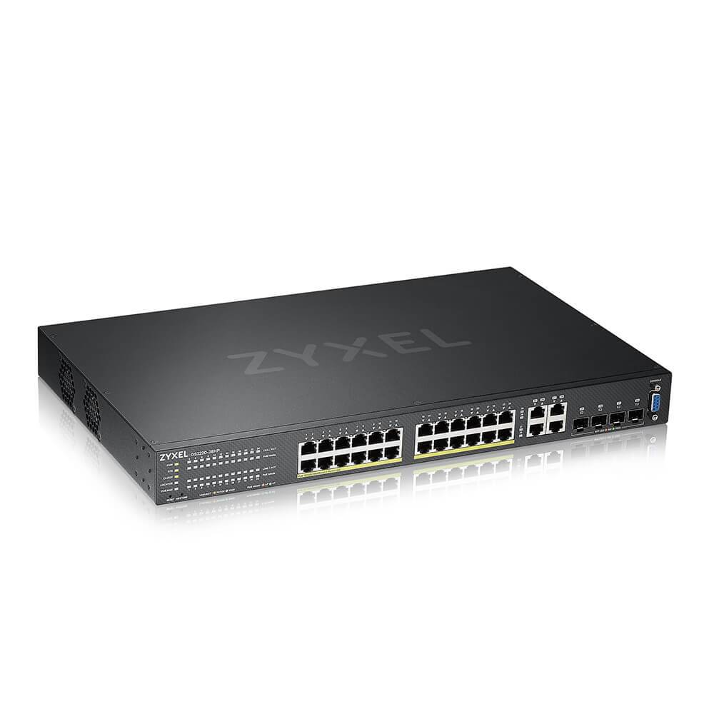 ZyXEL GS2220-28HP - Switch - managed - 24 x 10/100/1000 (PoE+)