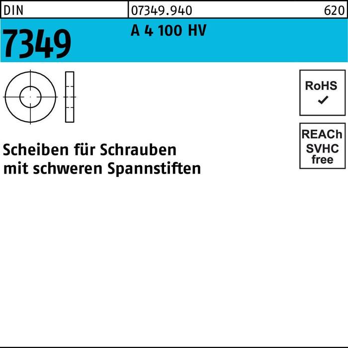 Scheiben für Schrauben mechanischen Spannstiften 7349 4 100 HV