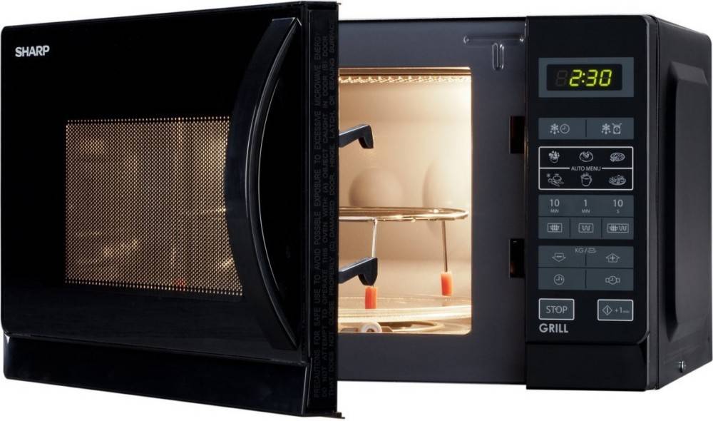 Sharp Mikrowelle 2in1 R742BKW