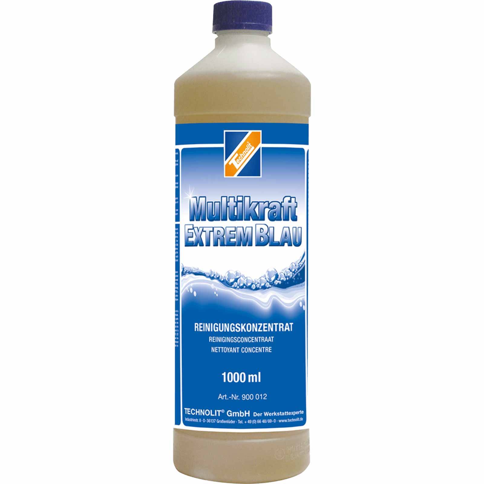 TECHNOLIT Grundreiniger Multikraft EXTREMBLAU alkalisch Konzentrat 1 Liter
