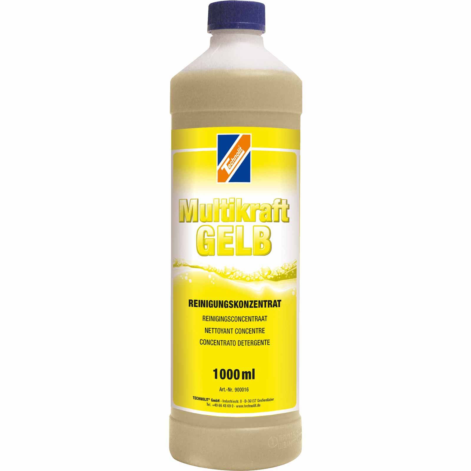 TECHNOLIT Sanitärreiniger Multikraft GELB sauer Set 5-teilig