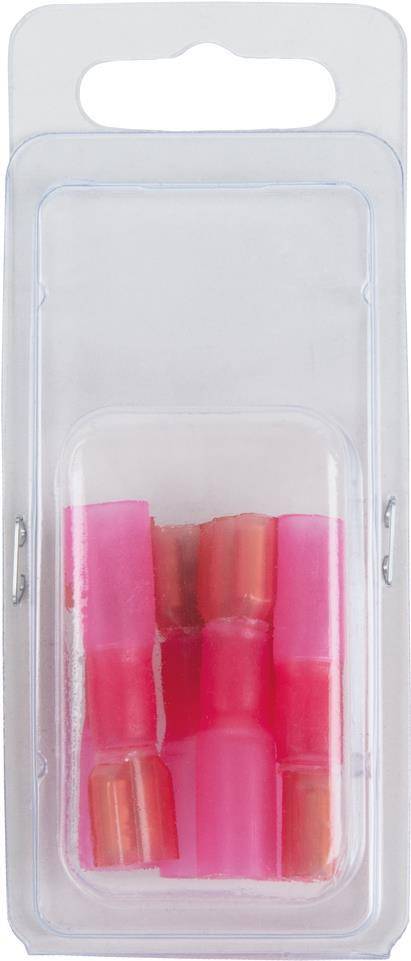 KS TOOLS Werkzeuge-Maschinen GmbH Sortiment isolierter Quetschverbinder, rot, AWG22-16, 6-tlg Buchse (970.0670)