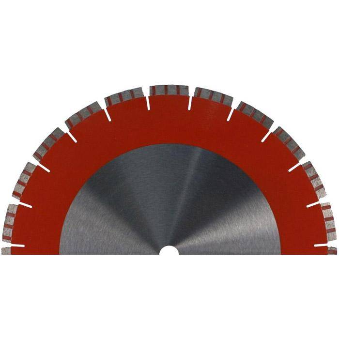 Diamantscheibe - Turbo-Segmentierung - Ø 450 - Bohrung-Ø 25,4 mm