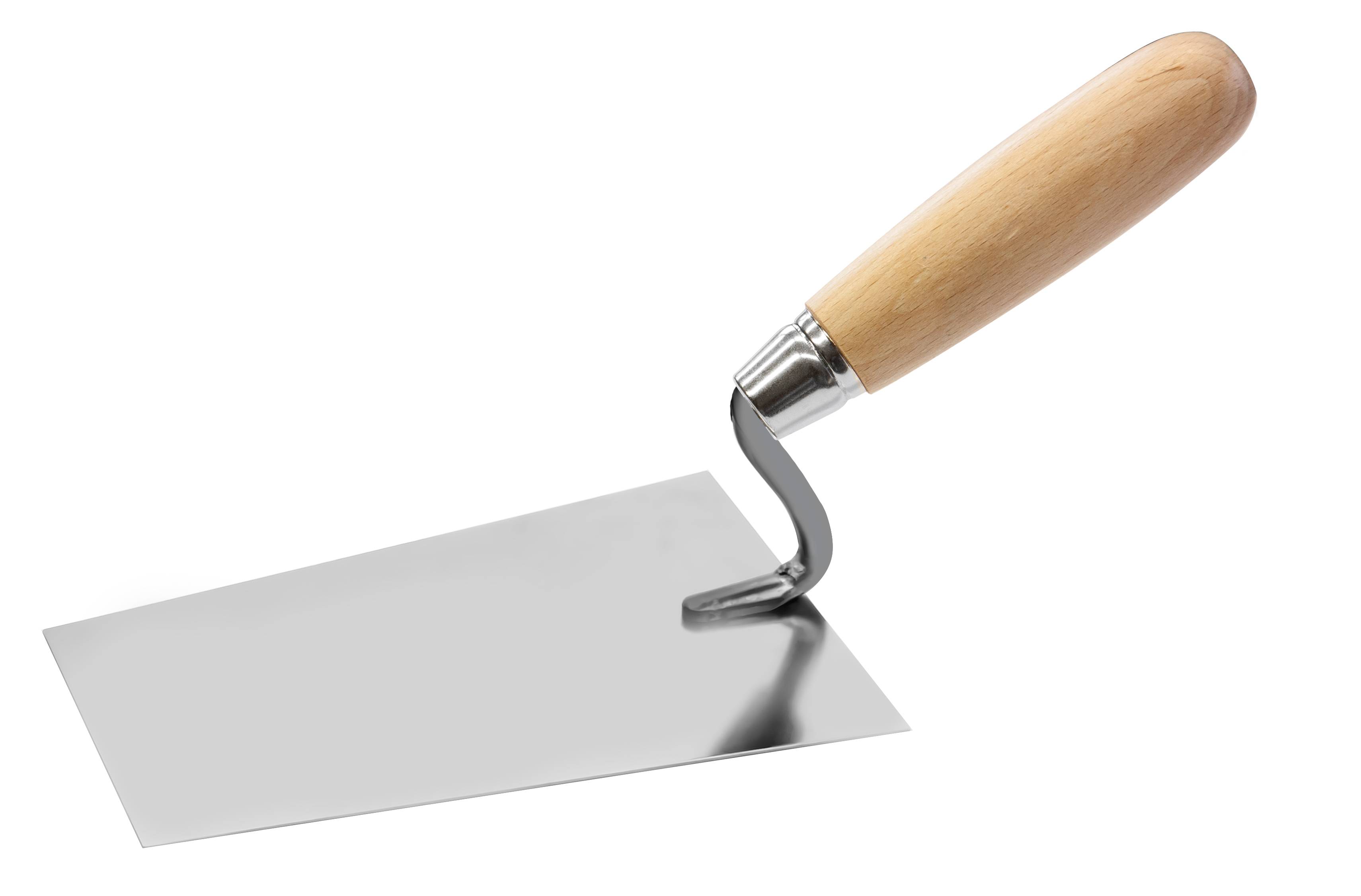 MAURERKELLE S-Hals, rostfrei, Holz, 160mm