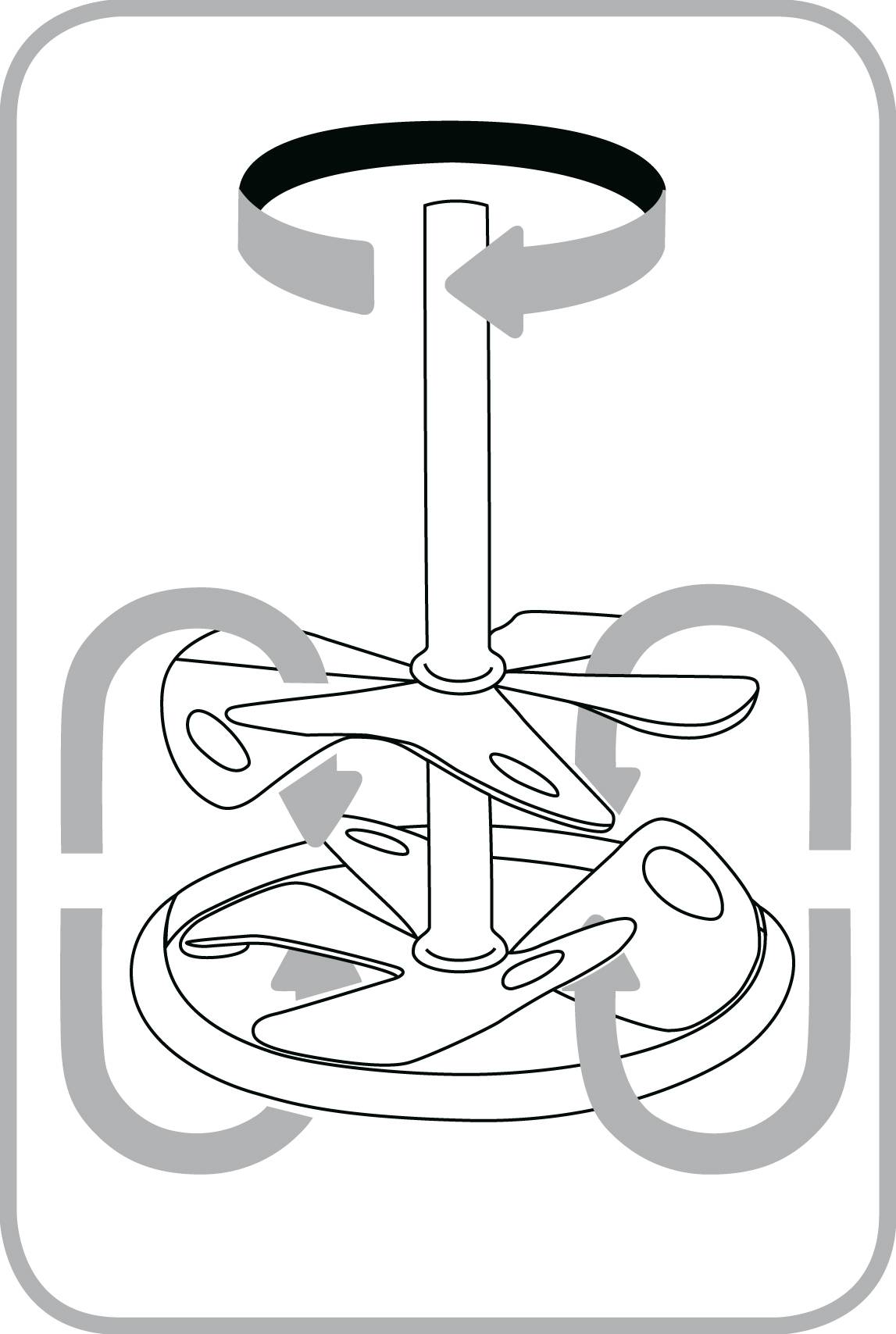 SCHEIBENRÜHRQUIRL MIT RING 160 G