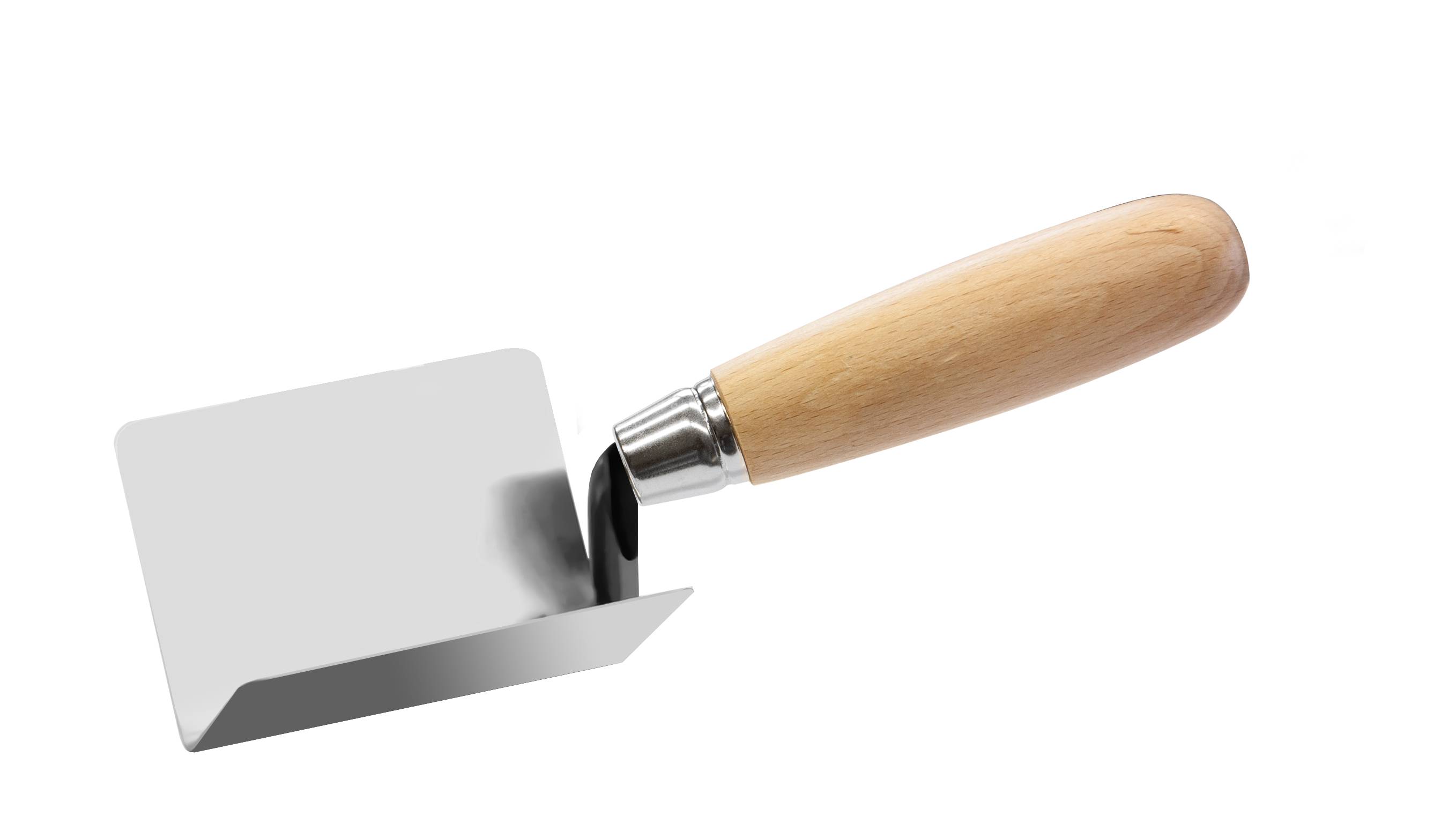 INNENECKENKELLE 90°, rostfrei, Holz, 80x60mm