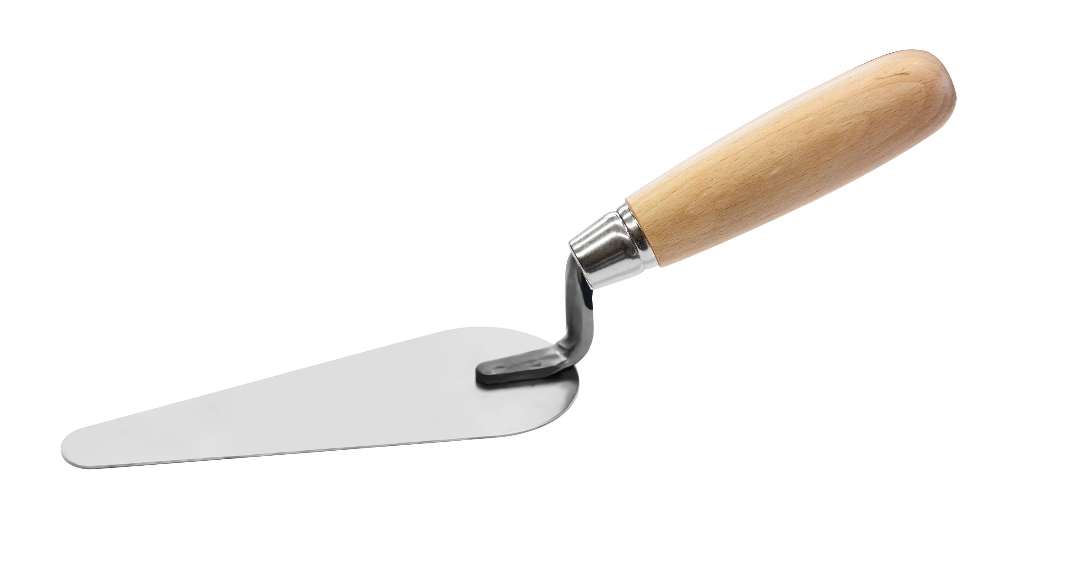 KATZENZUNGENKELLE rostfrei, Holz, 140mm