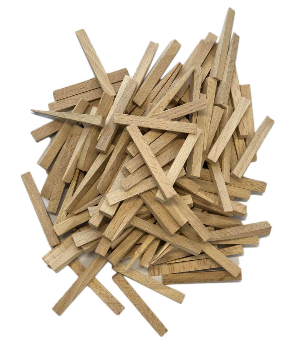 FLIESENKEILE, Holz, 250St., 44x7x0-8,5mm