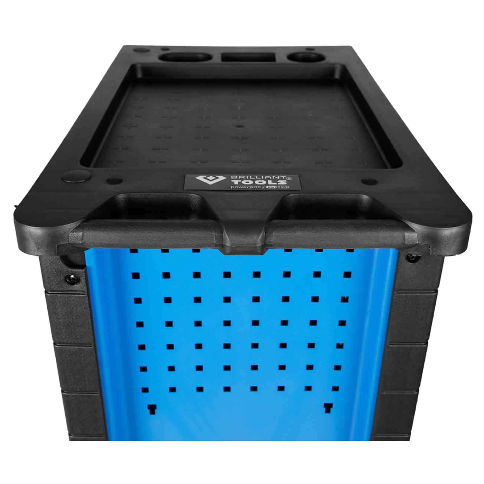 BRILLIANT TOOLS Werkstattwagen mit 7 Schubladen leer