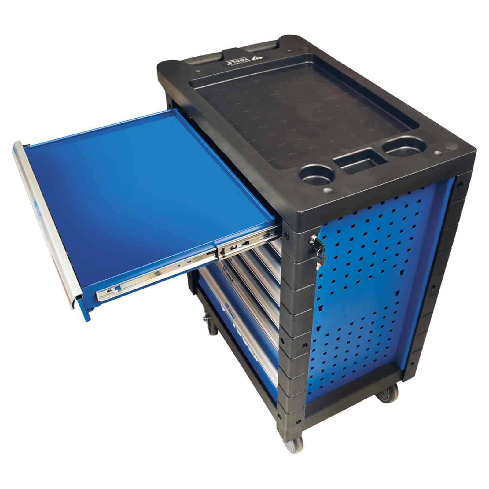 BRILLIANT TOOLS Werkstattwagen mit 7 Schubladen leer