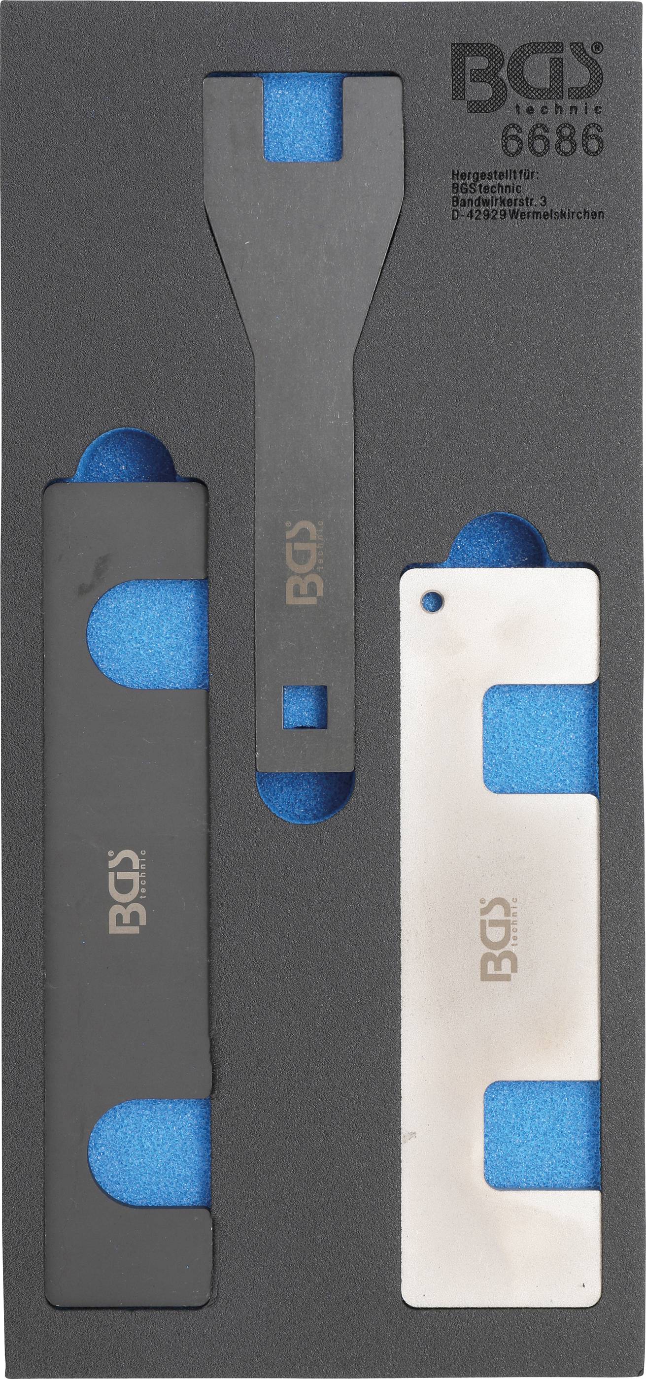 BGS technic Werkstattwageneinlage 1/3: Motor-Einstellwerkzeug-Satz |