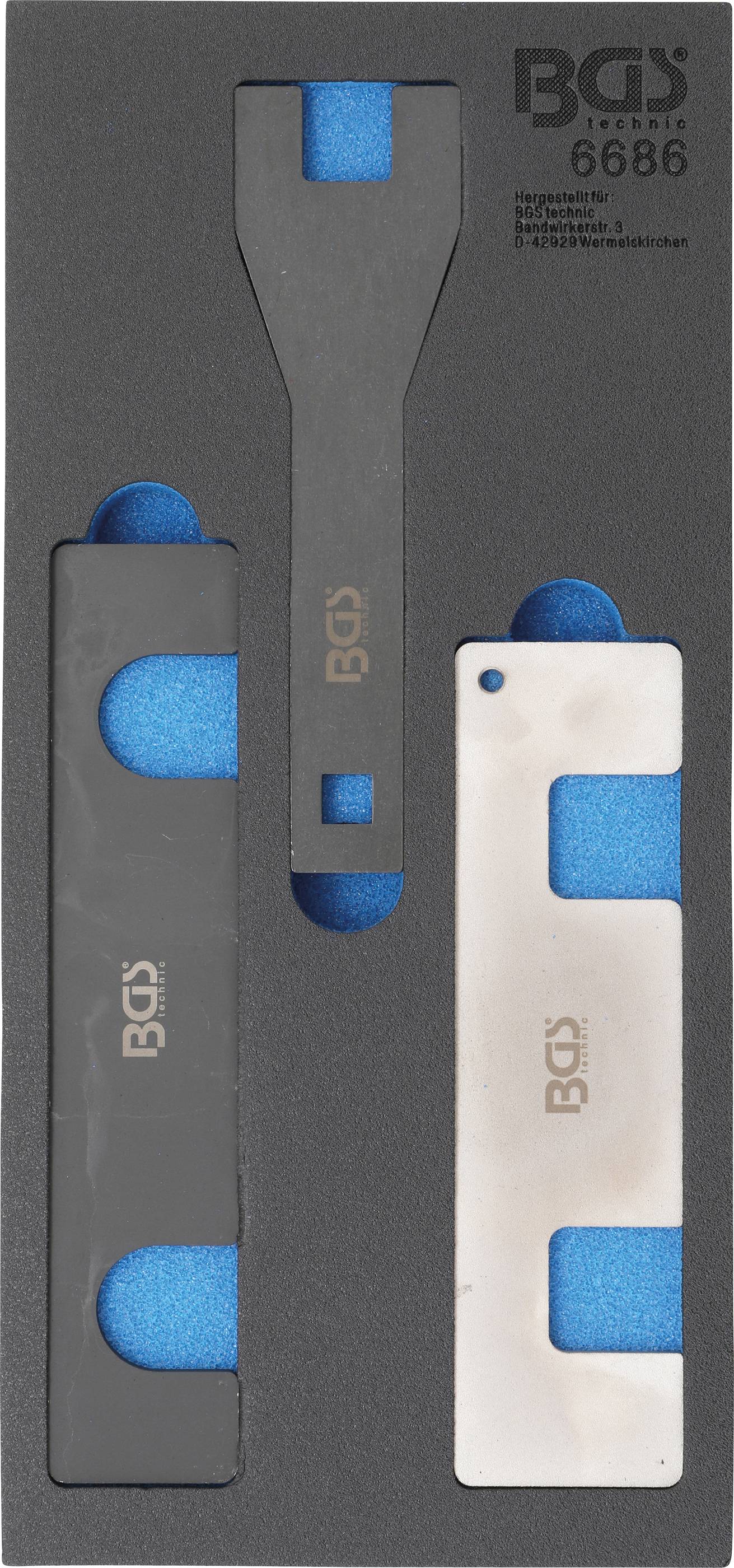 BGS technic Werkstattwageneinlage 1/3: Motor-Einstellwerkzeug-Satz |