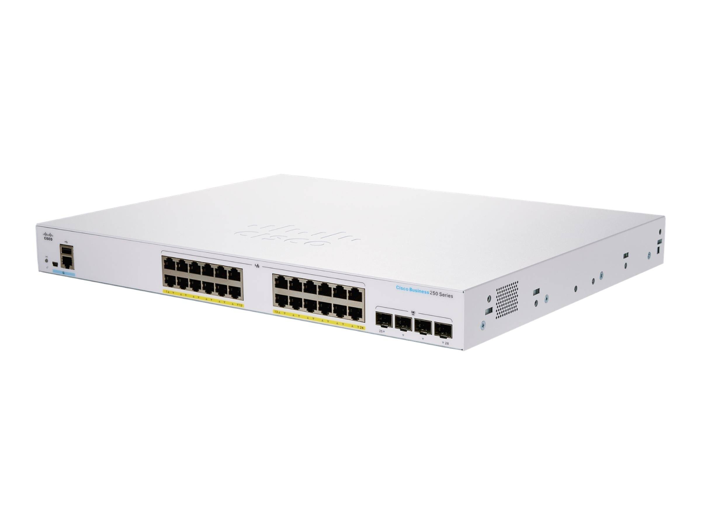 Cisco Business 250 Series CBS250-24FP-4G - Switch - L3 - Smart - 24 x 10/100/1000 (PoE+)