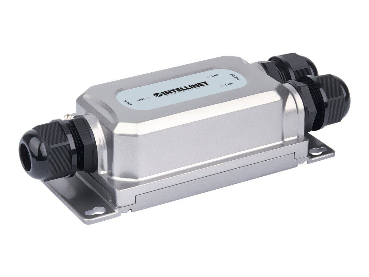 Intellinet 2-Port Outdoor Vandalproof Gigabit PoE++ Extender, Two 30 W Ports, Extends PoE up to 100 m (328 ft.)