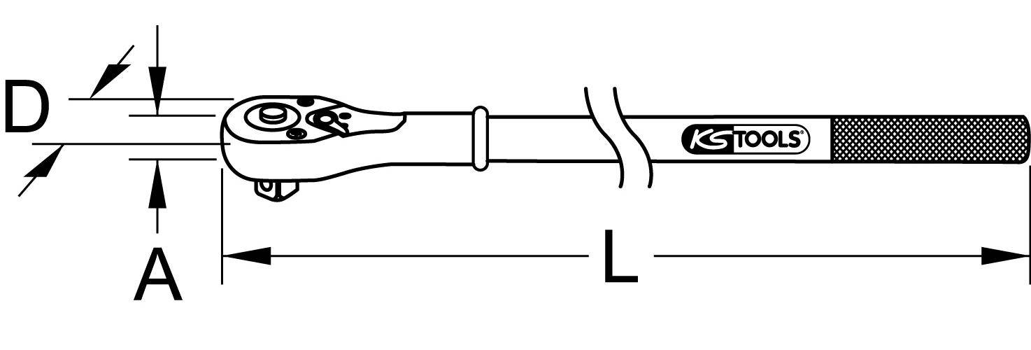 KS TOOLS 3/4" Umschaltknarre, 24 Zahn