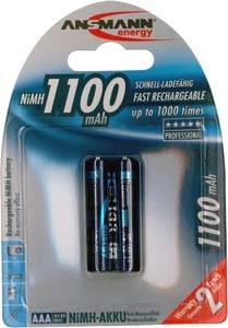 ANSMANN Micro - Batterie 2 x AAA - NiMH - (wiederaufladbar)