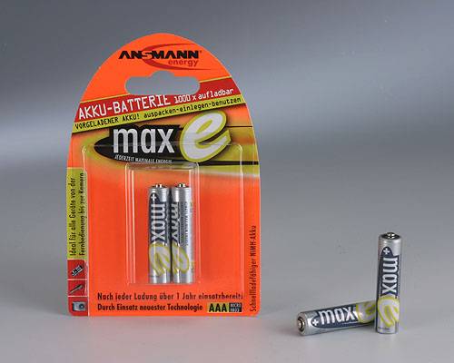 ANSMANN maxE - Batterie 2 x AAA - NiMH - (wiederaufladbar)