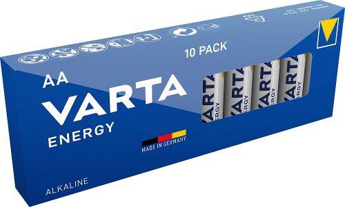 VARTA Batterie Alkaline, Mignon, AA, LR06, 1,5 V, Schachtel (10-er Pack)