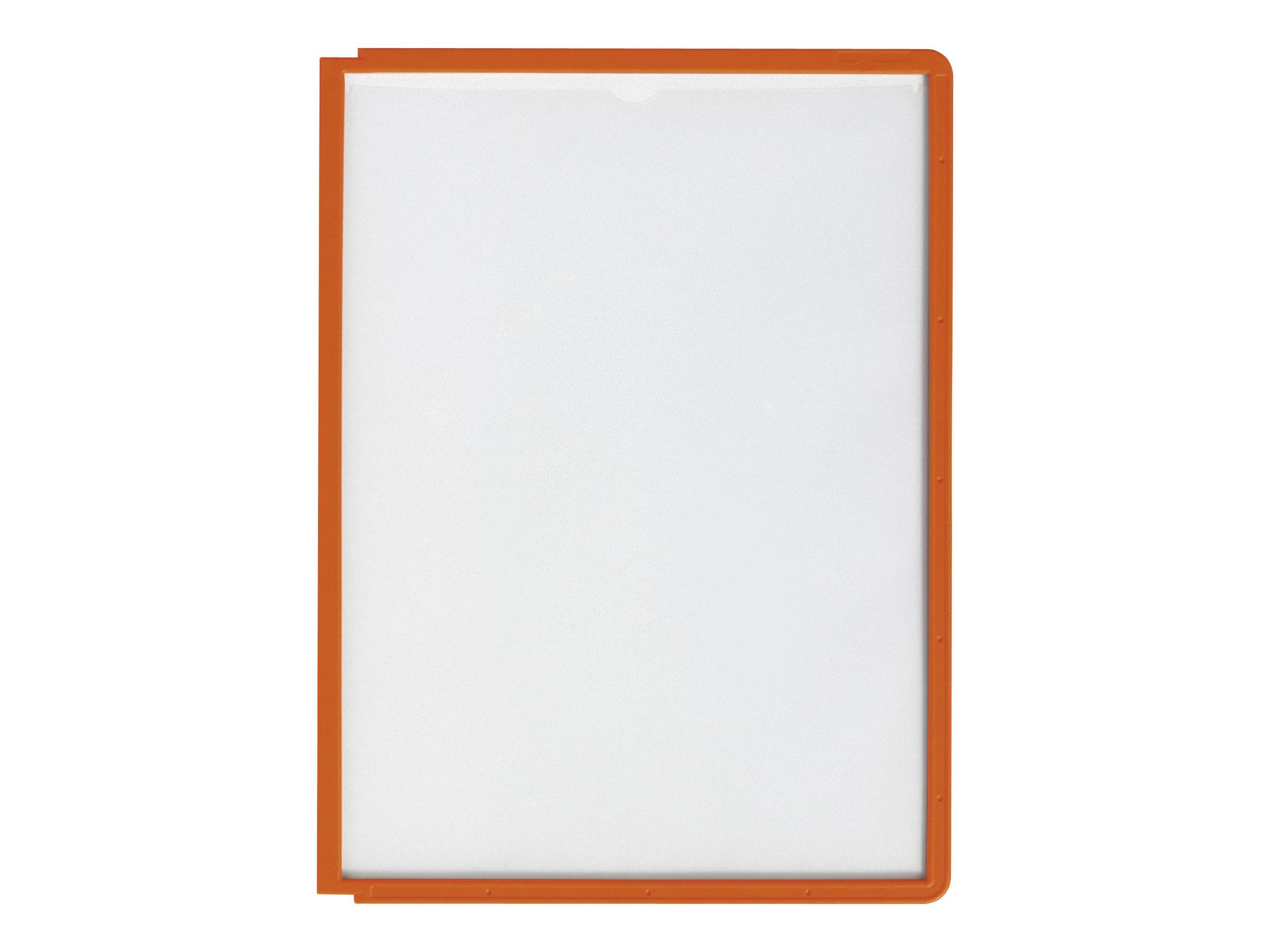 DURABLE SHERPA - Anzeige - für A4 - Orangefarbener Rahmen (Packung mit 5)