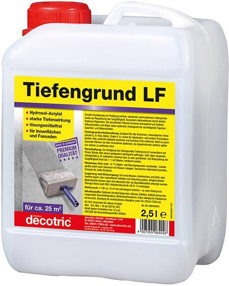 Tiefengrund 2,5 l, LF Hydrosol-Acrylat decotric