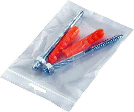 Druck-Verschlussbeutel 70x100mm, 50my,VE1000 8160201