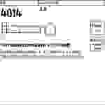 Sechskantschraube ISO 4014 Schaft M36x 340 8.8 1 Stück