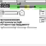 Sechskantschraube ISO 8676 VG M16x1,5x 90 8.8 galv.verz. 25 Stück