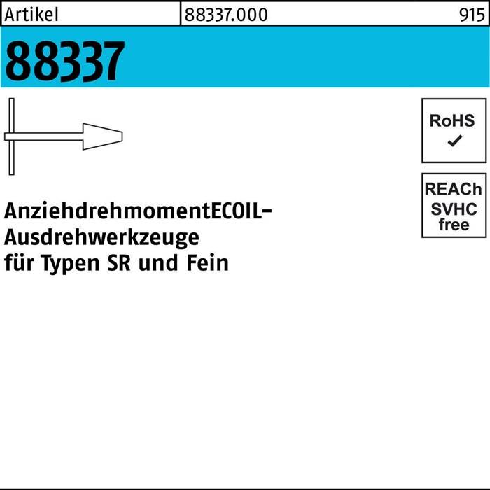 Ausdrehwerkzeug R 88337 NR.3 M10 -M24 Stahl 1 Stück AMECOIL