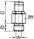 Riegler Mini-Abblasventil, ES, nicht bauteilgeprüft, Betriebstemp. -20 °C bis 180 °C, PN max. 0,5-60 bar, G 1/8, Ansprechdruck 0,5-1,0 bar<br>Manue