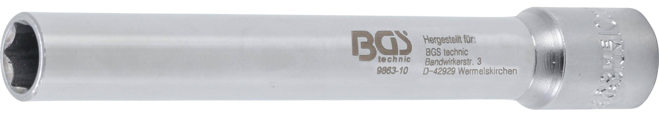 BGS technic Steckschlüssel-Einsatz Sechskant, extra tief | Antrieb