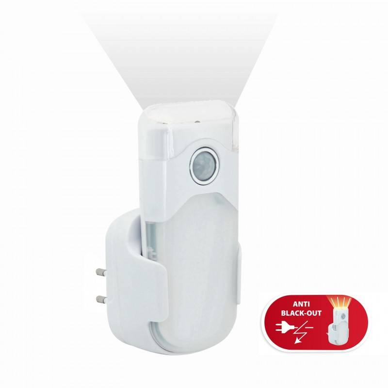 LED Nachtlicht mit automatischer Notbeleuchtung, Anti-Blackout, praktische Taschenlampenfunktion, mit Bewegungsmelder un