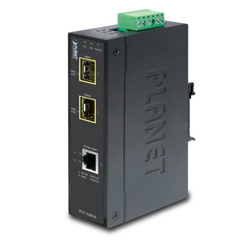 PLANET IGT-1205AT - Medienkonverter - GigE - 10Base-T, 100Base-TX, 1000Base-T - RJ-45 / SFP (mini-GBIC)