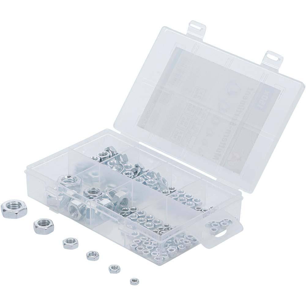 Sechskant-Muttern-Sortiment, 150-tlg.