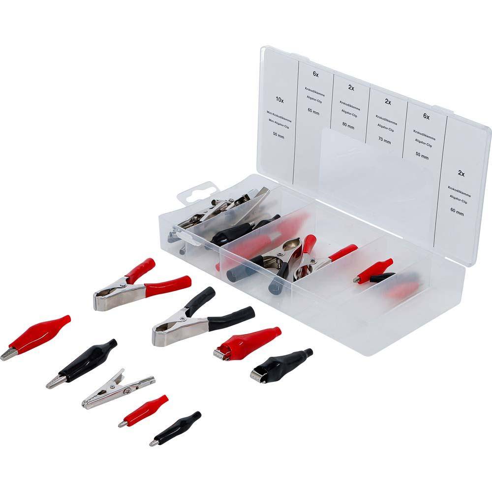 Krokodilklemmen-Sortiment - 28-teilig