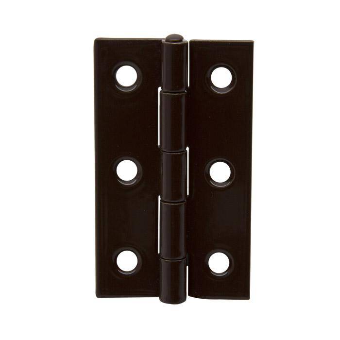 Scharnier - 60x34x1,4mm - braun - DIN 7954 A - gerollt - schmal - verzinkt - 10 Stück - Preis per VE