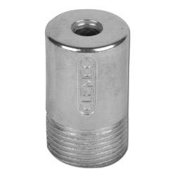 Ein Metallzylinder mit Gewinde auf der unteren Hälfte und „CEMCO