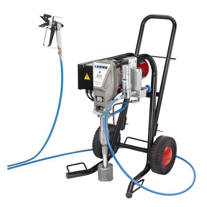 Airless Farbspritzgerät - elektrisch - "Larius Zeus" - auf Fahrwagen - 4 l/min
